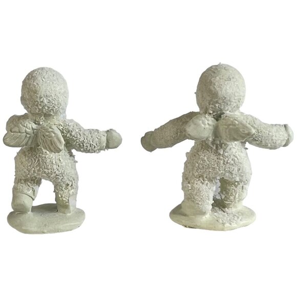 Dept 56 Snowbabies Miniatures Pewter Frosty Frolic Handpainted 4 Piece 7613-9 - Picture 9 of 13